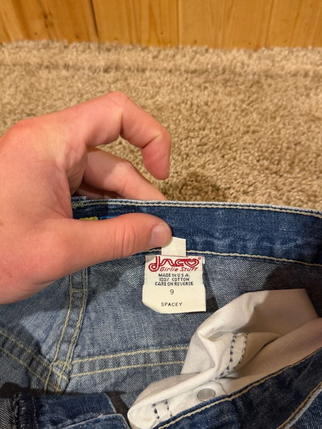 Vintage 90s JNCO Girlie Stuff Spacey Baggy Wide Leg Jeans