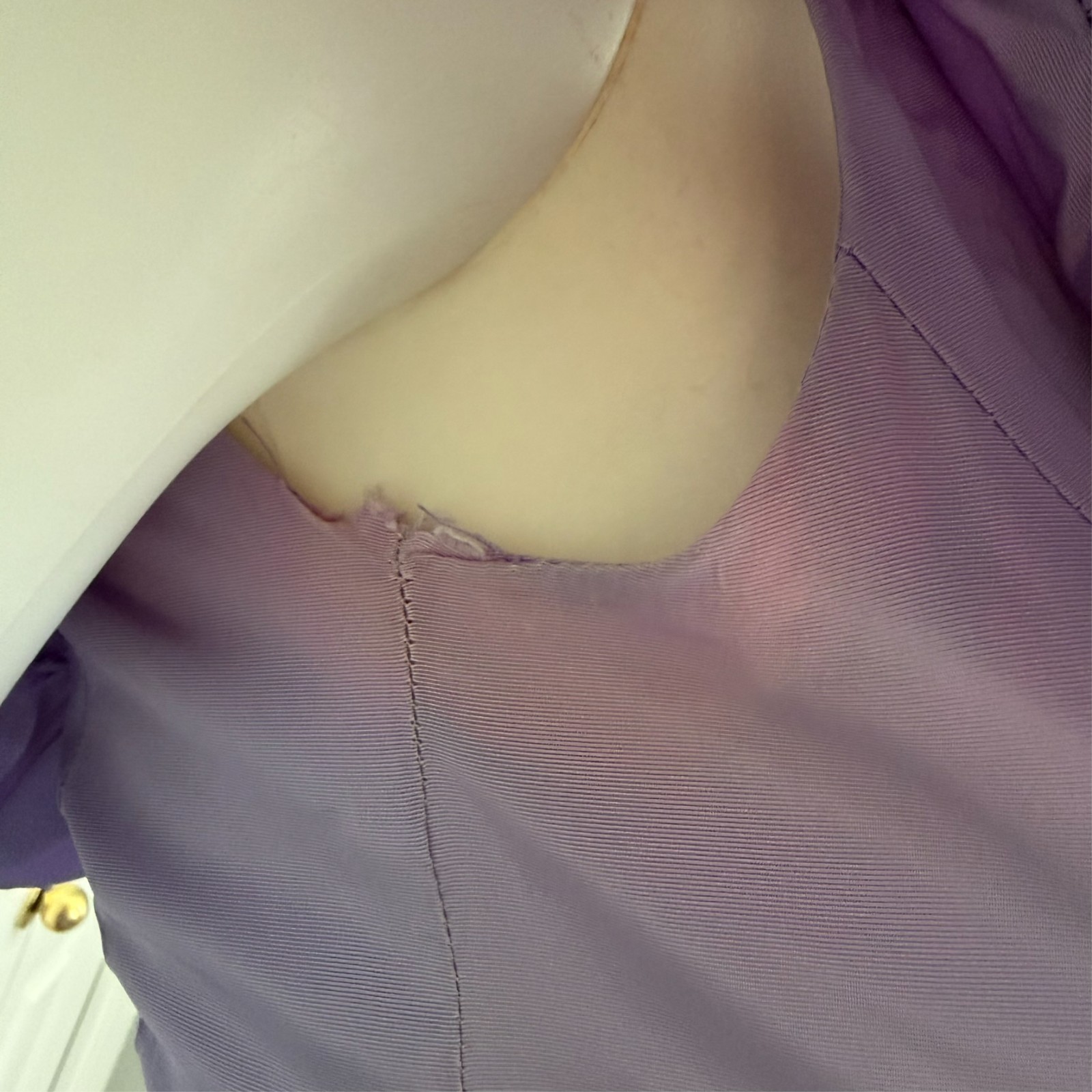 vintage 70s or 80s light purple lilac bodice dress