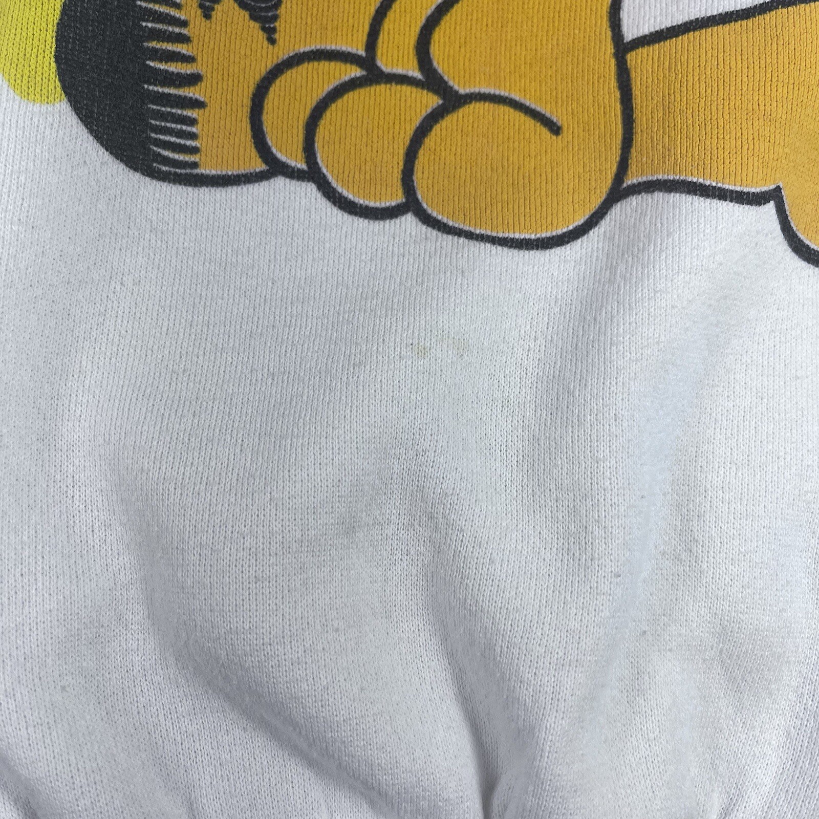 Vintage Garfield Texas Sweater USA One Size White Orange Jim Davis Sweatshirt