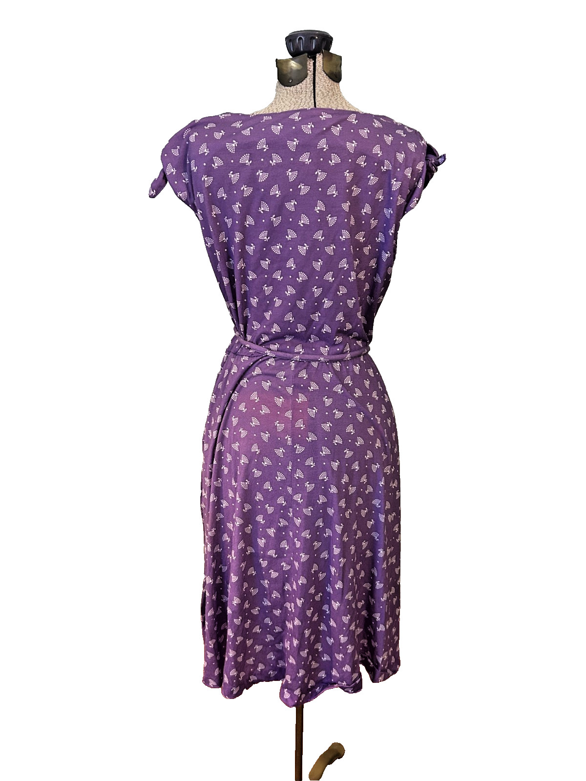 1970s Vintage Jordache Horse Logo Purple Knit Dress the Jordache Look Size M