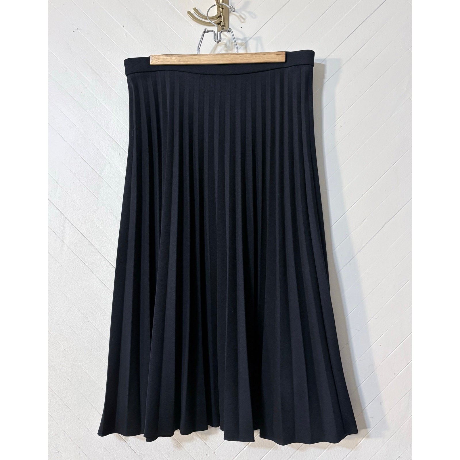 Vintage Bleyle for Hooper Black Pleated Retro Pinup Coquette Skirt Women Size 14