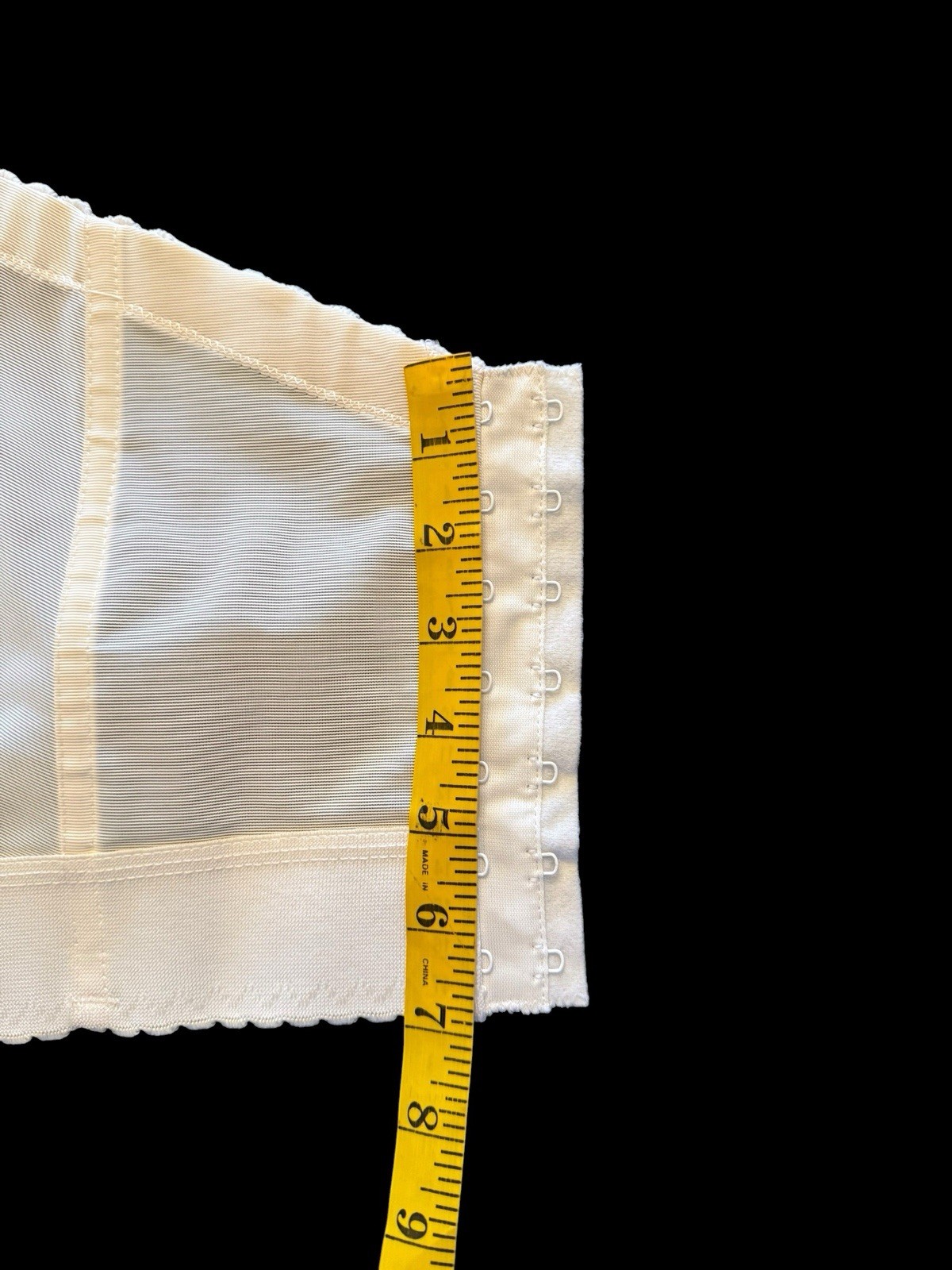 Goddess Long Line Bustier Ivory Bra Corset Cincher 34B Boned Pin Up Lingerie