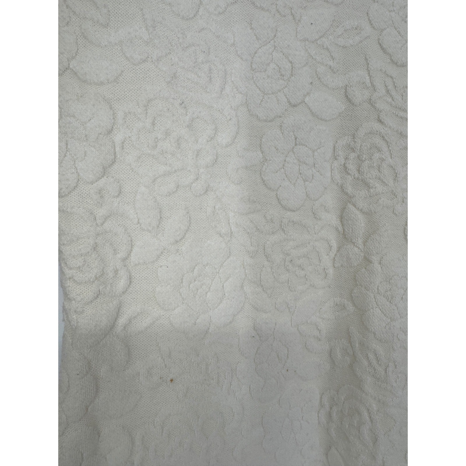 Somerset Floral Jacquard Sheath Dress Women M Cream Vintage Style Midi Romantic