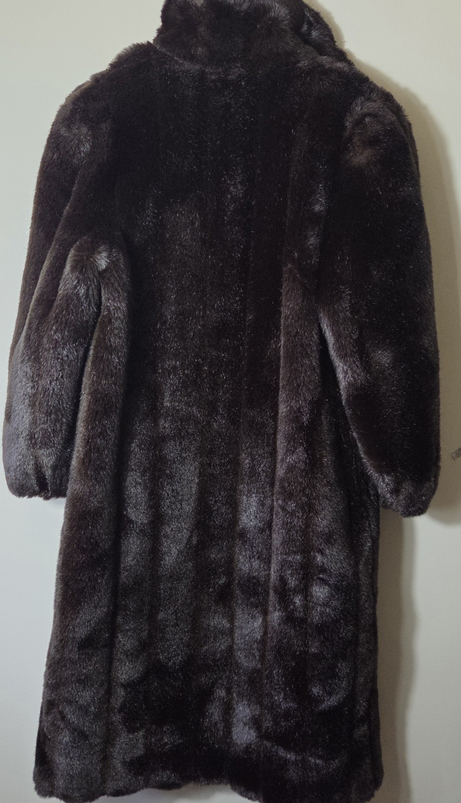 Vintage 1980s Jordache Faux Fur Coat Juniors 13 14 Brown Lined Made in the USA