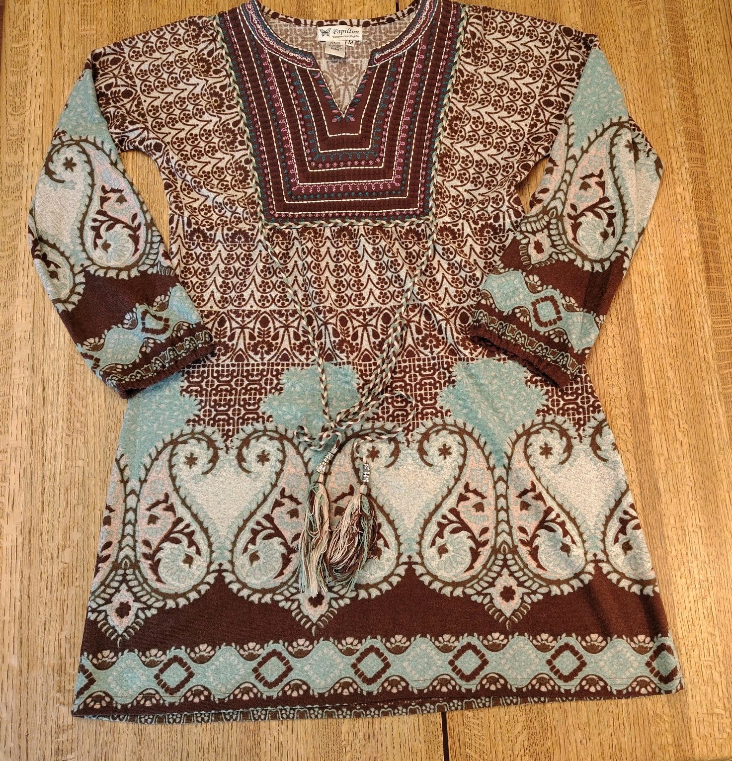 Vintage Papillon Vancouver Los Angeles Women’s Size Medium Boho Dress Embroidery