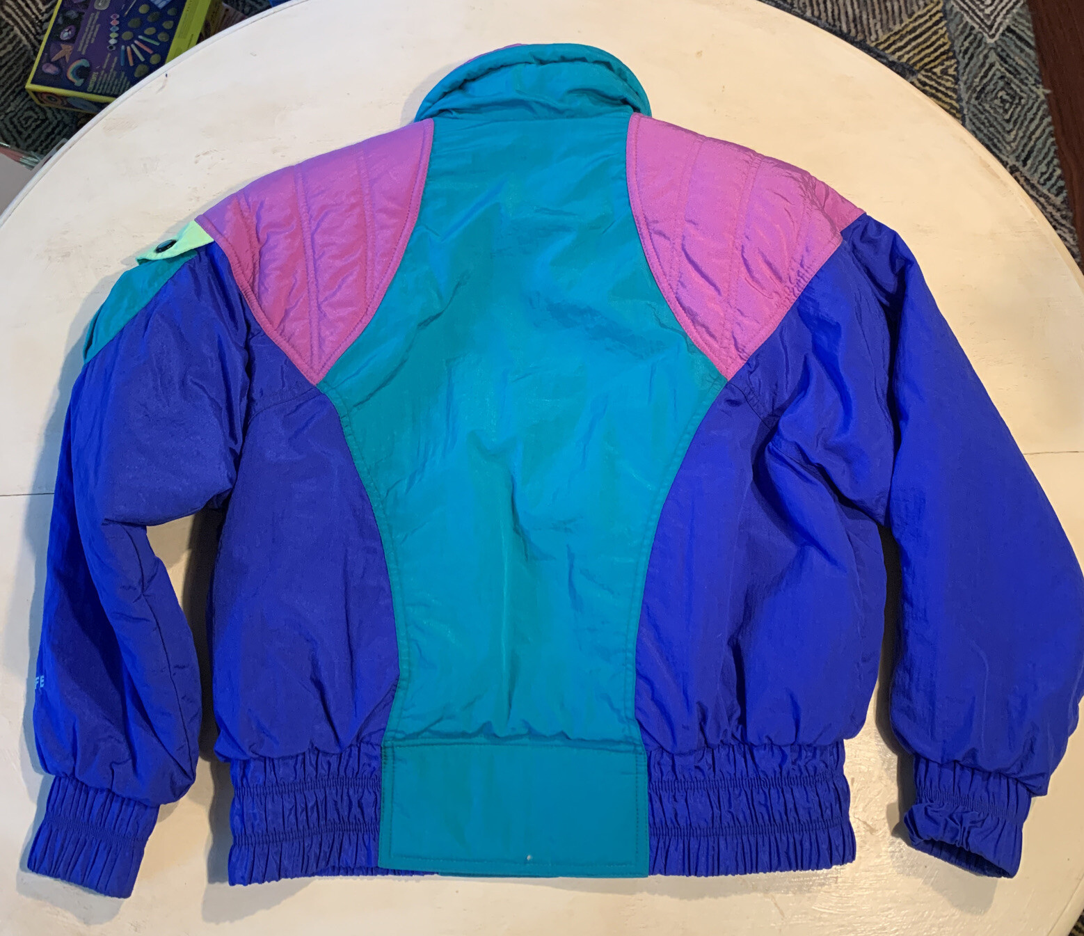 Vintage Roffe Skiwear Women’s Retro Multicolor Ski Snowboard Jacket Size 12 USA