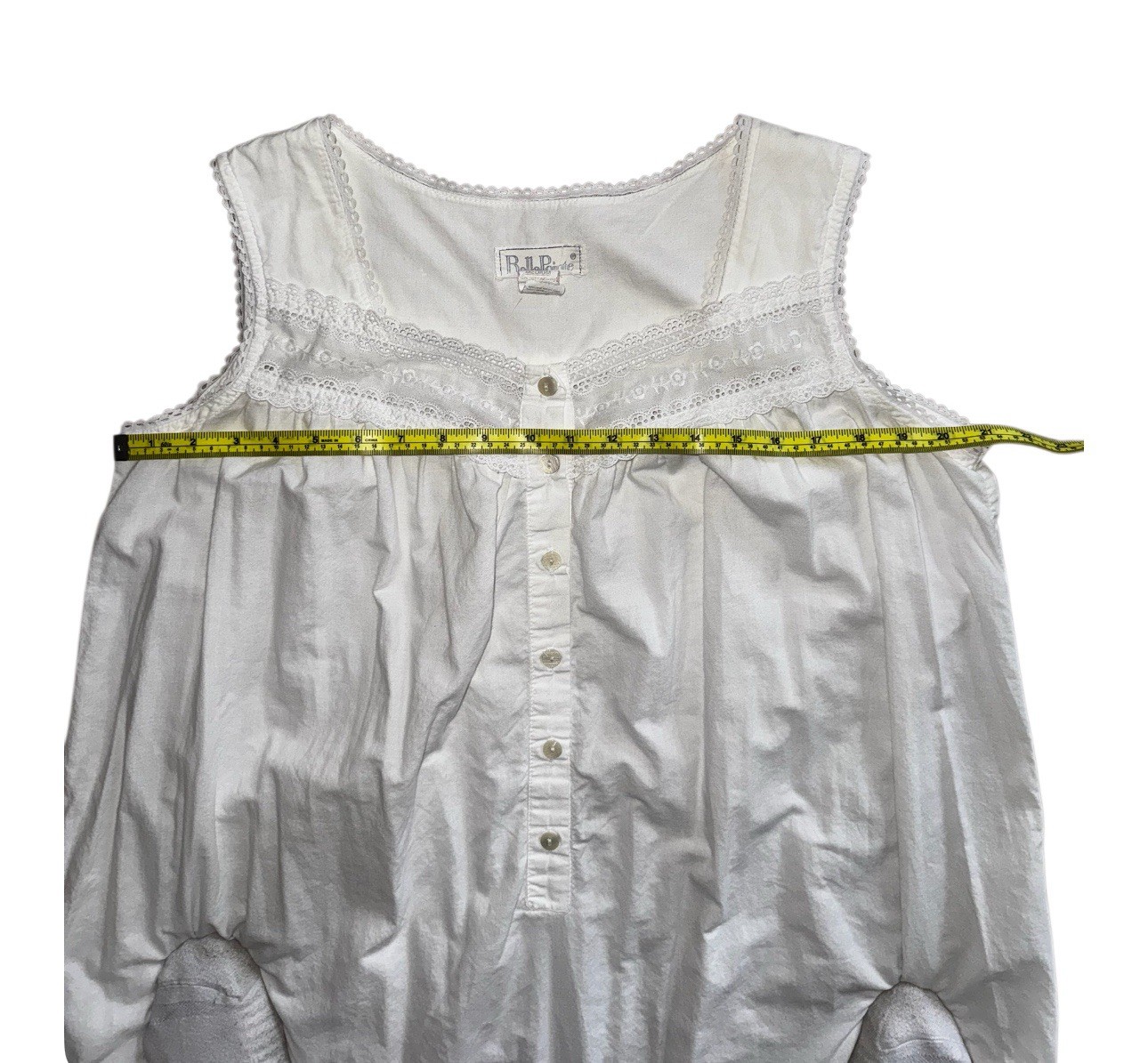 VTG Belle Pointe Nightgown Cottagecore White Day / House Dress Embroidered