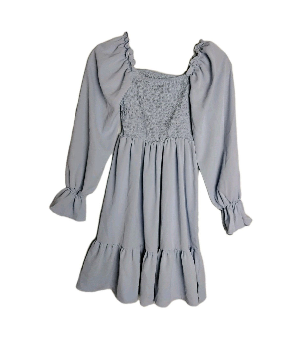 Women’s SHEIN Light Blue Frilled Off The Shoulder Dress Size XS Fairycore