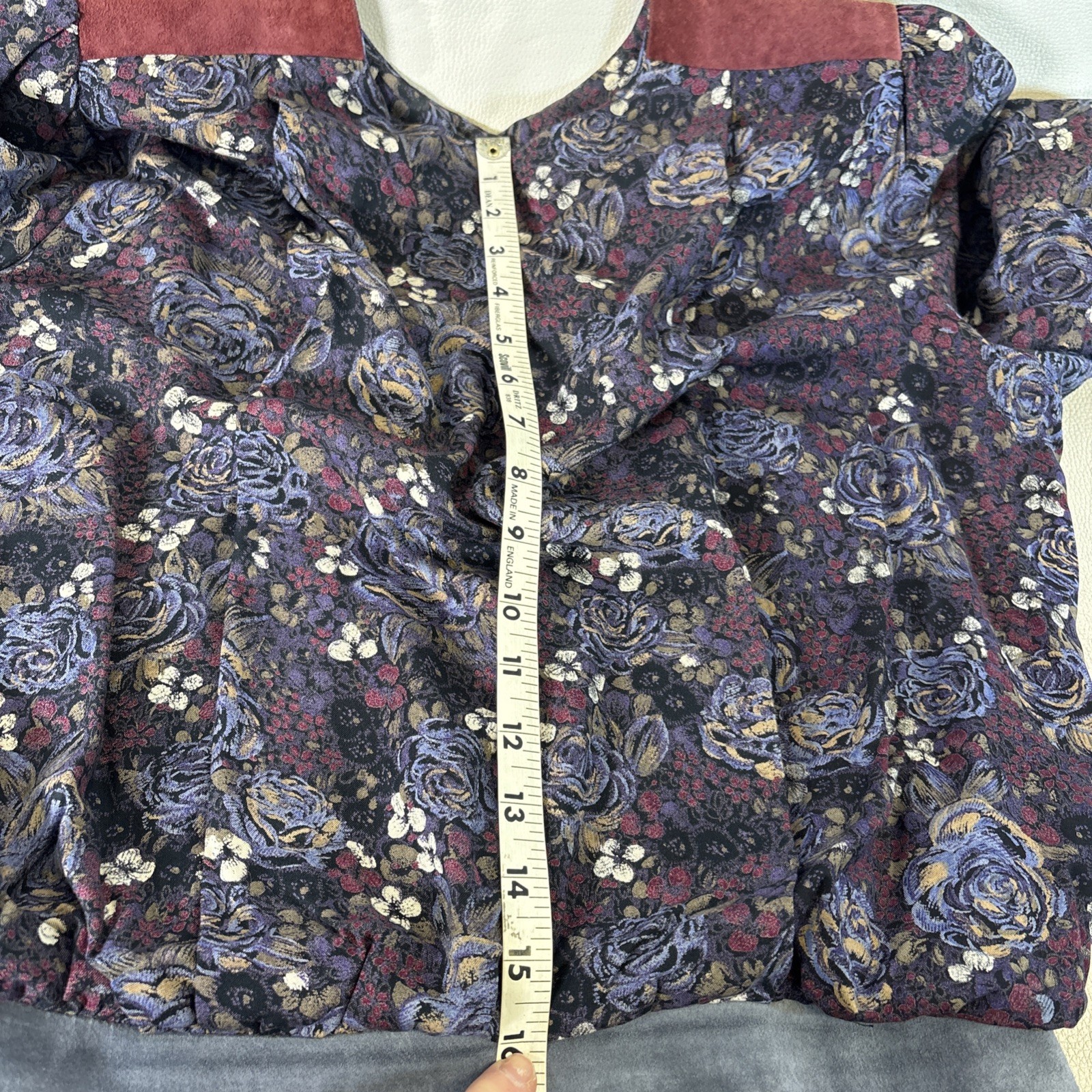VTG 80s Secretary Dress Rayon Paisley Midi High Neck Long Sleeve Patty O’Neil
