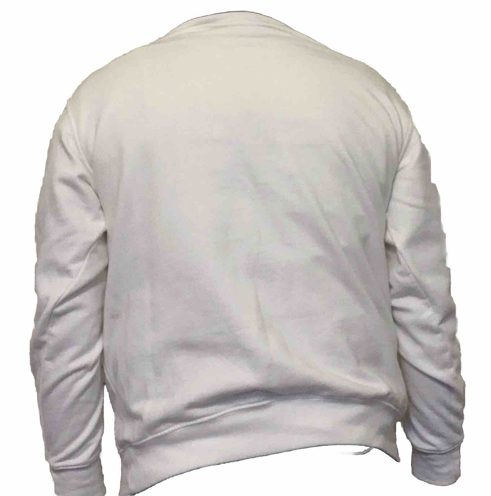 VINTAGE 80S GRANNYCORE SOFT GIRL COTTAGECORE SWEATSHIRT PET DOG WHITE LARGE