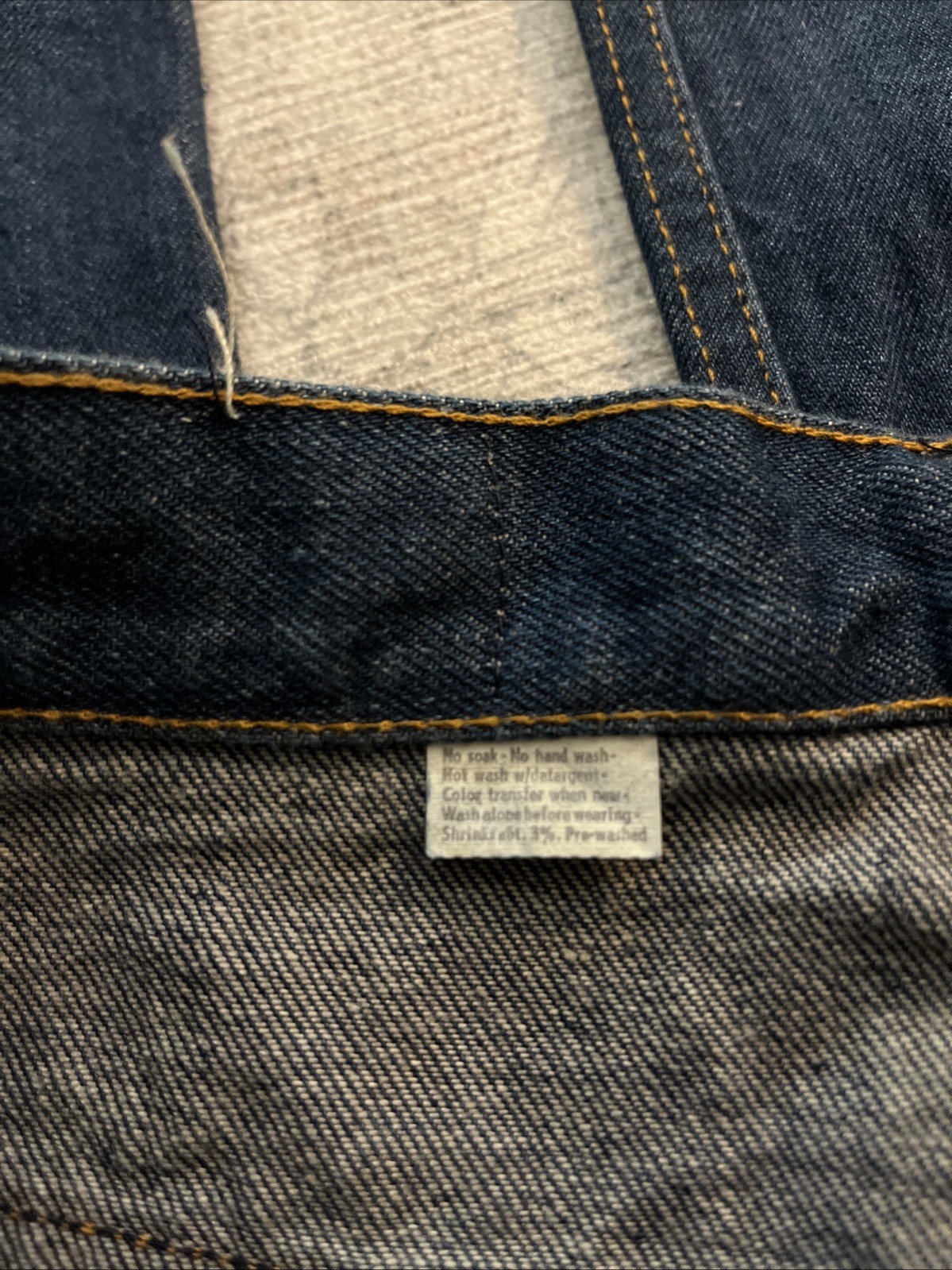 NOS VTG Women’s 70s Levi’s Denim California Straights Jeans 1970s 26 Orange Tab