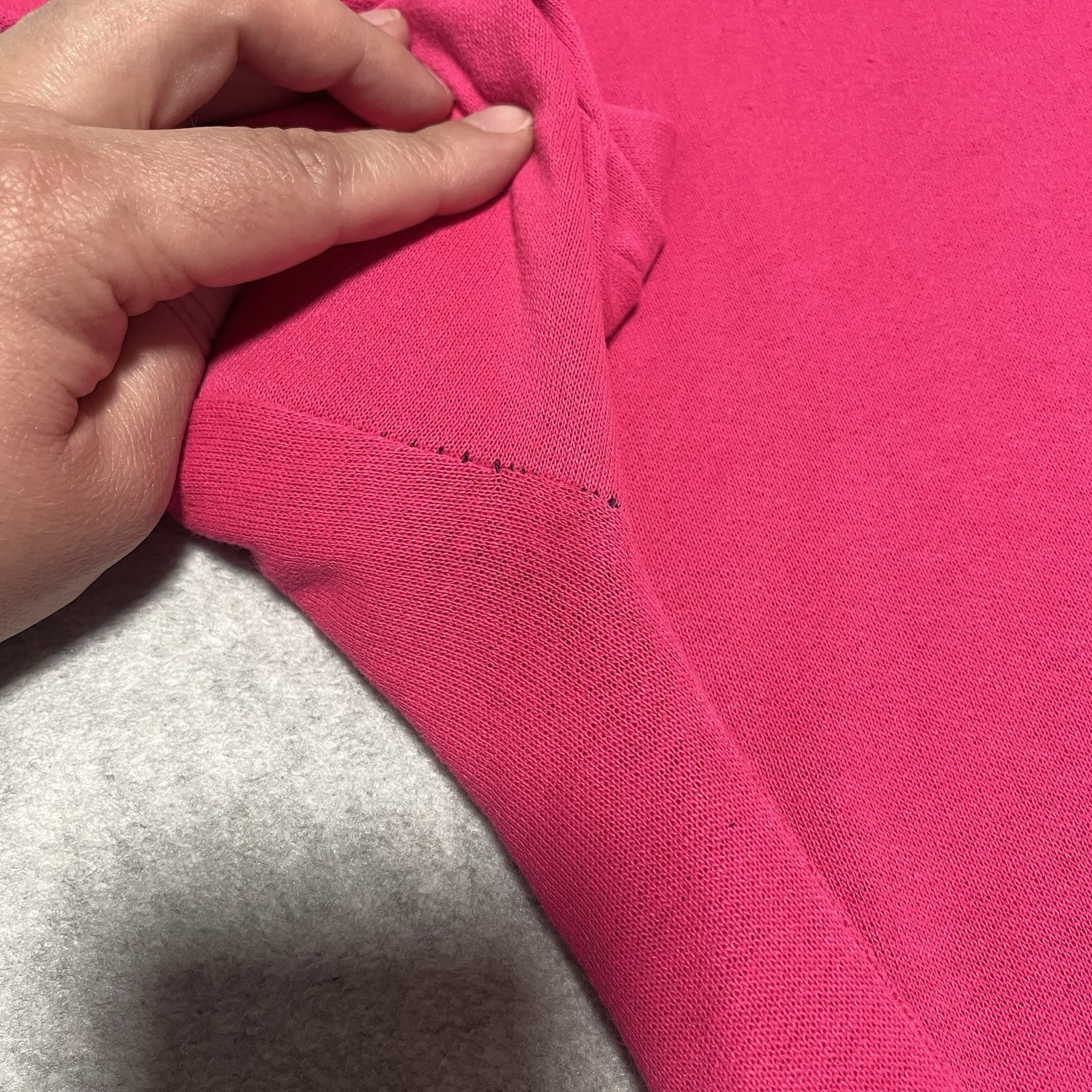 VTG Comfy Club Dog Sweatshirt Nightgown Sleep Shirt Pink Long Sleeve 80s USA L