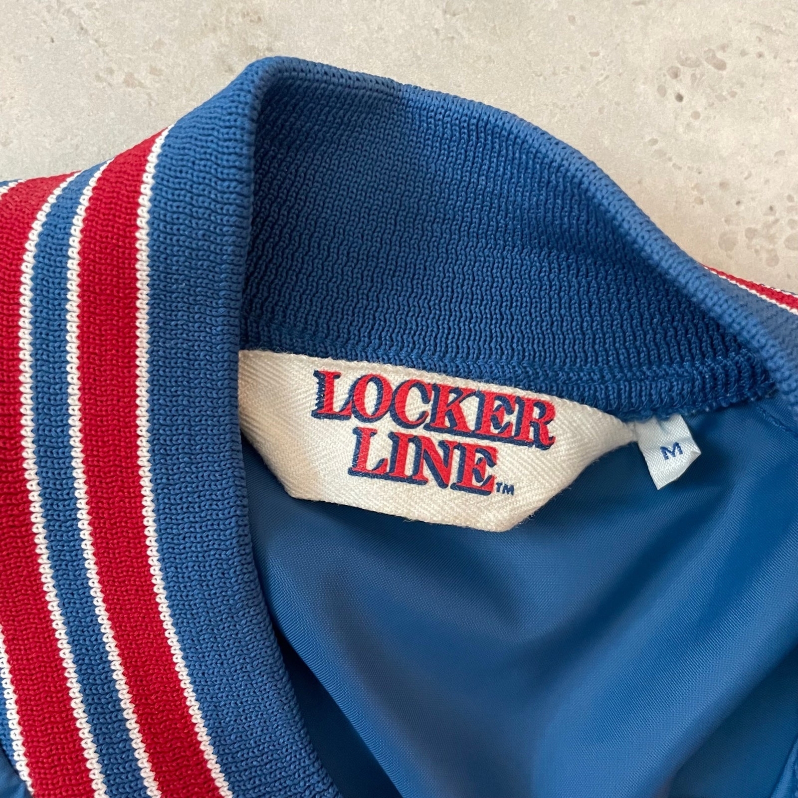 Vintage 1991 Tampa Florida Super Bowl Letterman Jacket Blue Size M Unisex