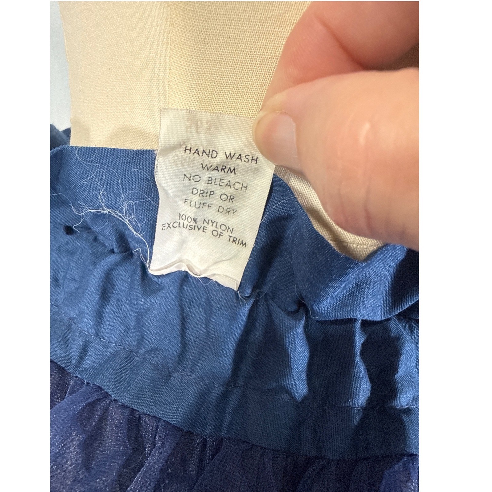 VTG Partners Please Malco Modes Navy Blue Petticoat Square Dance Crinoline 565 S