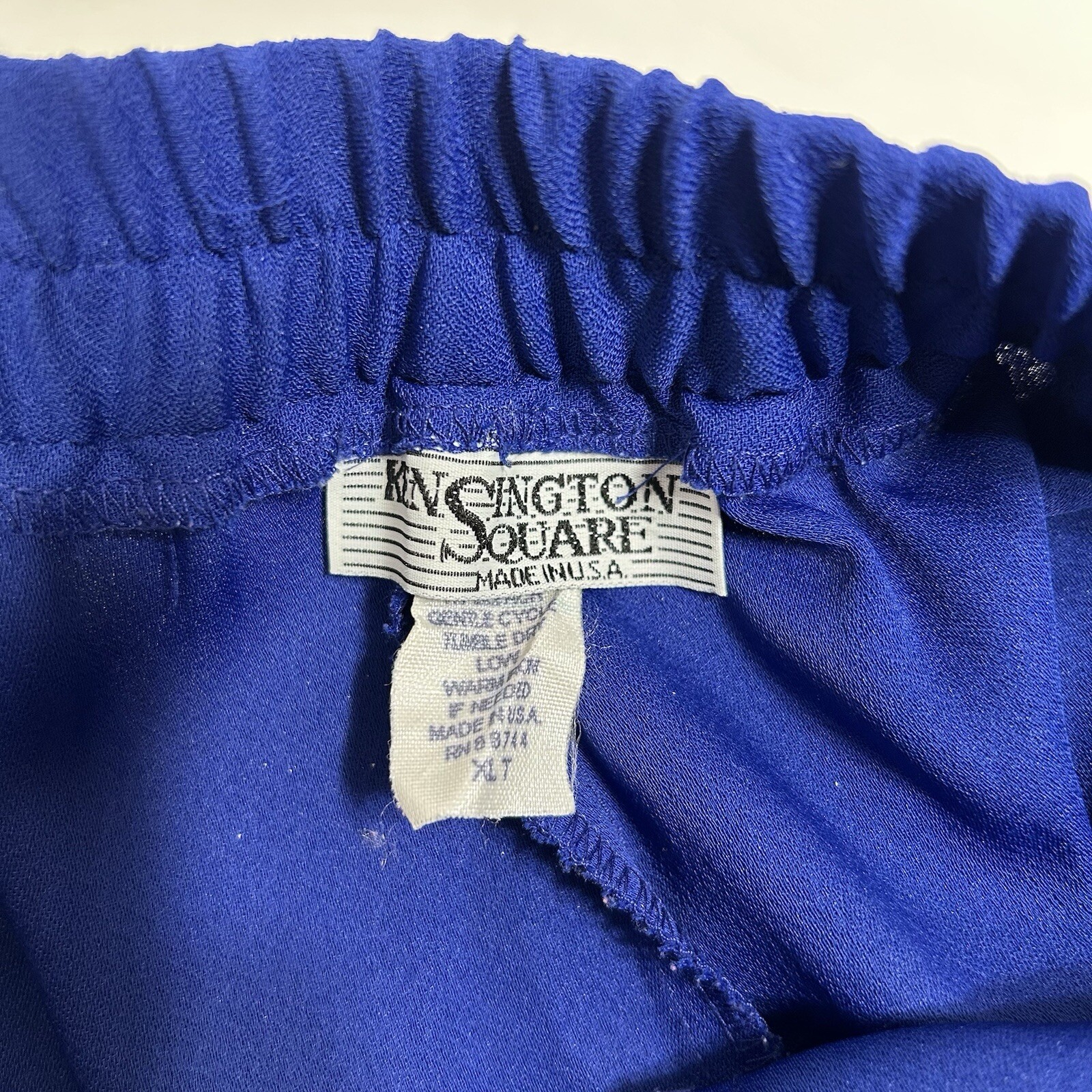 Vtg Kensington Square Women Pants Purple Pleated Front Tapered Leg Pocket Sz XLT