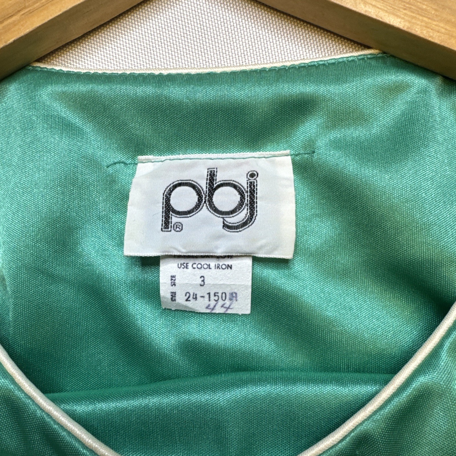 Vintage 70’s 80s pbj Teal Dress Size 3 Pleats Retro Mod #0107