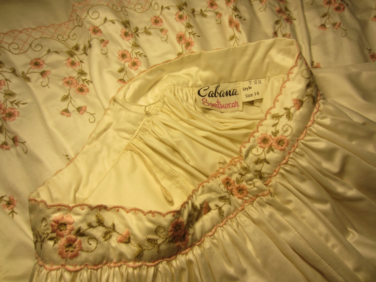 VTG~Sleeveless Top/Button Down Front w/ Flowing Swing Skirt~Small~CABANA Sportsw
