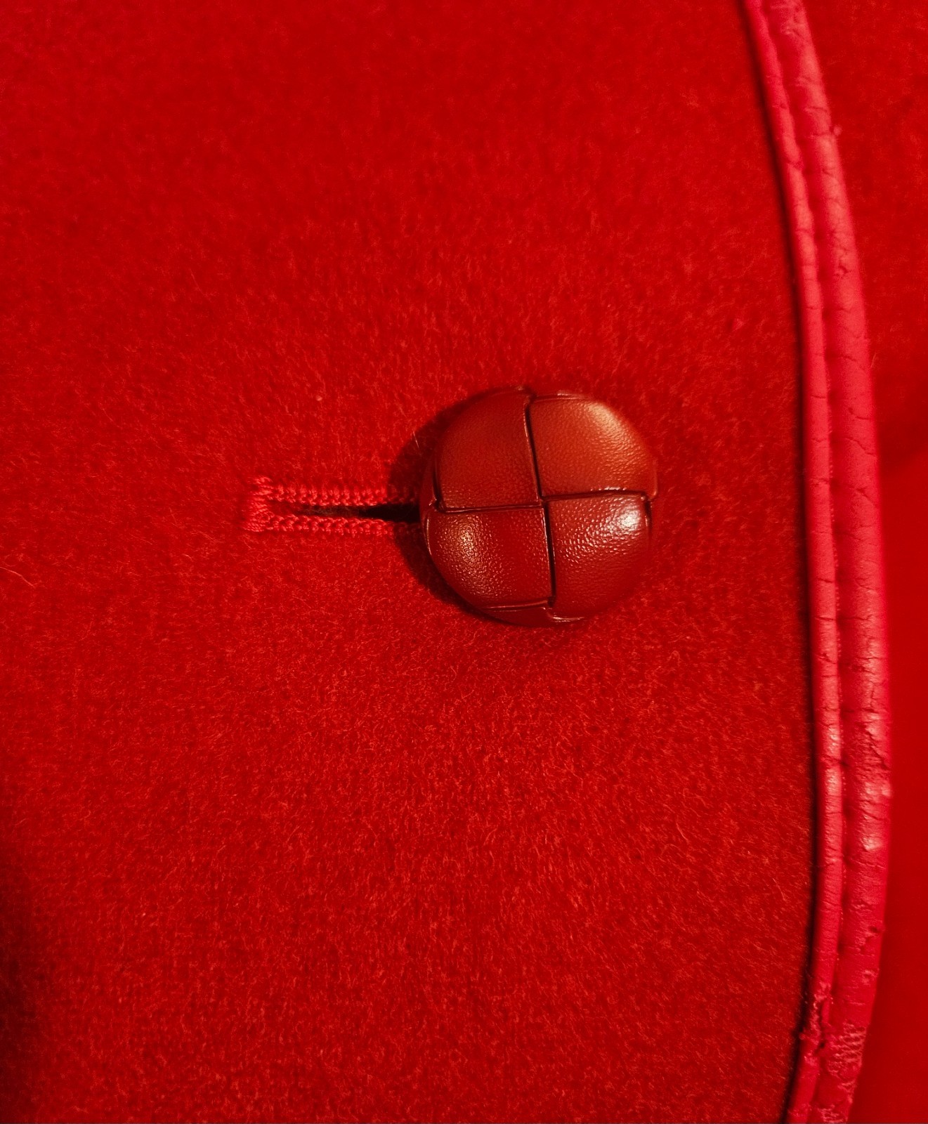 Wolfstader Trachten Vintage Elegant Red Wool Cape Coat. Bavaria Loden.