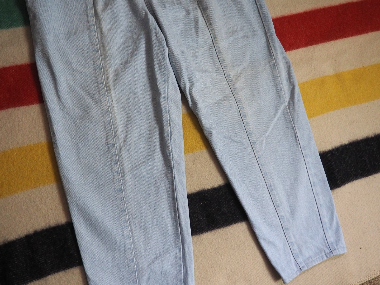 VTG 80s 90s Jordache Light Wash High Waist Mom Western 36×27 Blue Denim Jeans