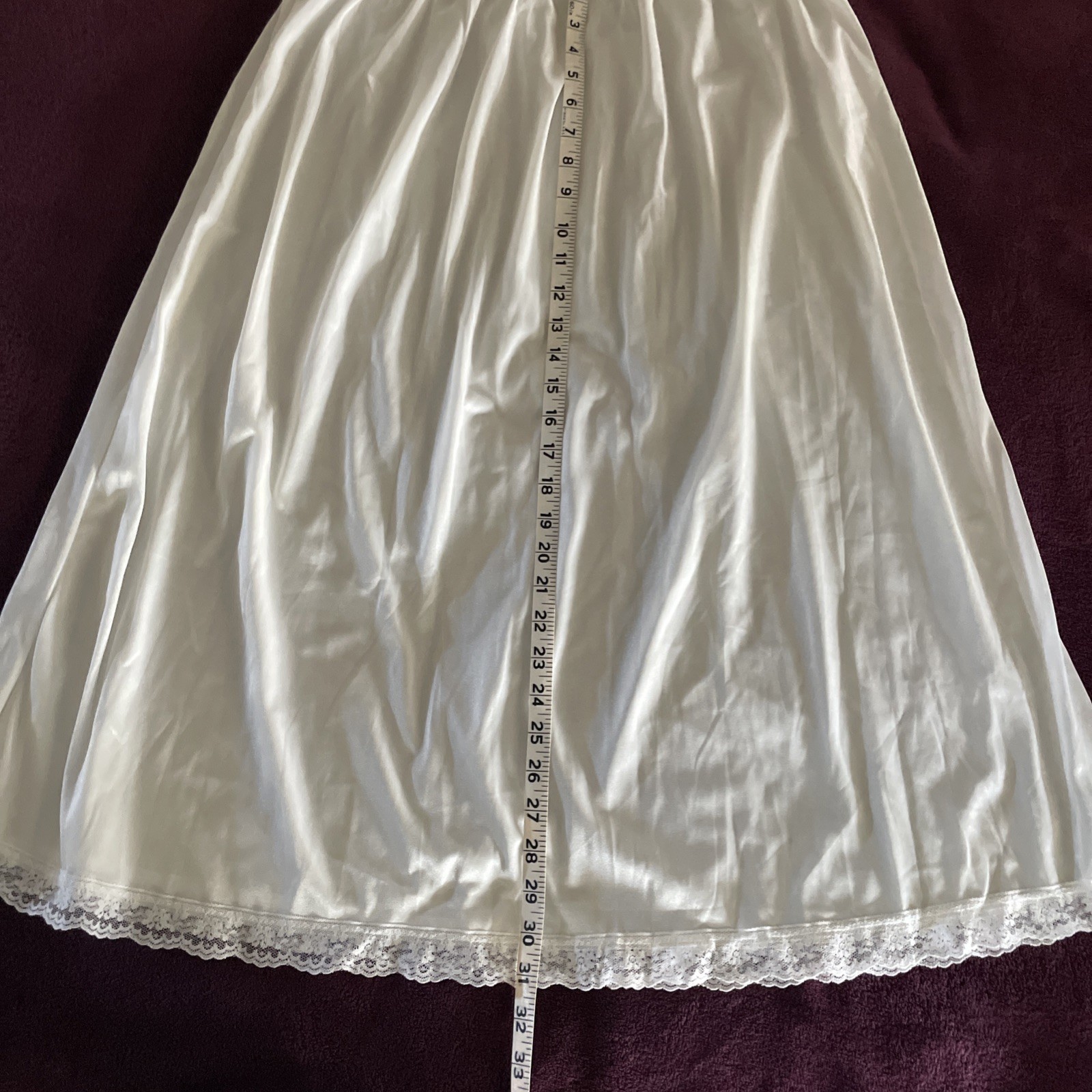 Vintage Velrose Ladies 31” White Half Slip Size 3X NOS Without Tags