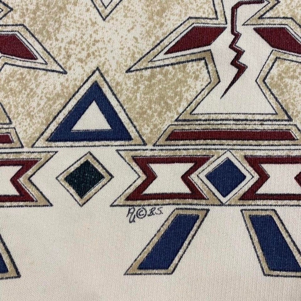 Vintage Art Unlimited Sportswear Aztec Sedona Arizona Button Up Crewneck Size L