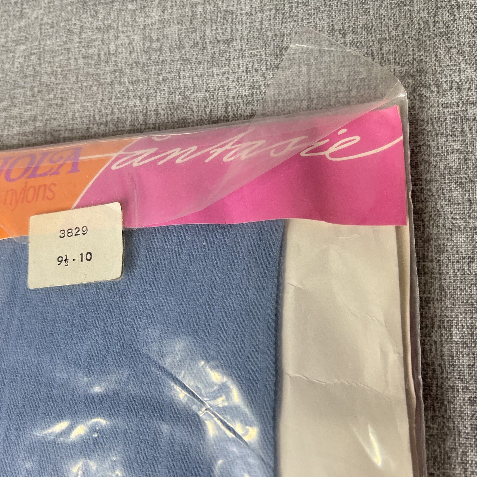 Vintage Viola Panty Nylons Womens 9 1/2 10 in Blue NOS
