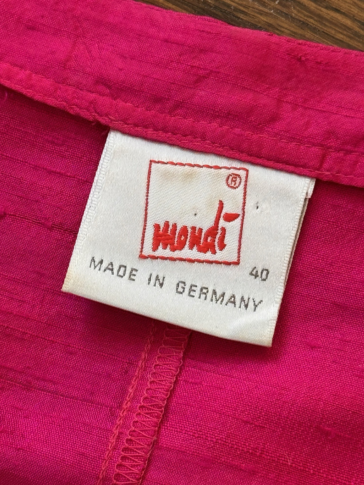 Vintage Mondi blouse and pants set germany/portugal 38 hot pink(ish)