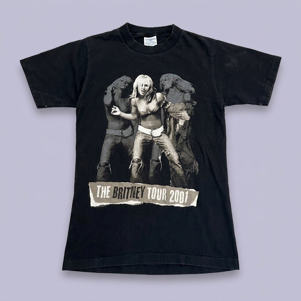 Vintage 2001 Britney Spears Concert T-Shirt The Britney Tour All Sport Size S