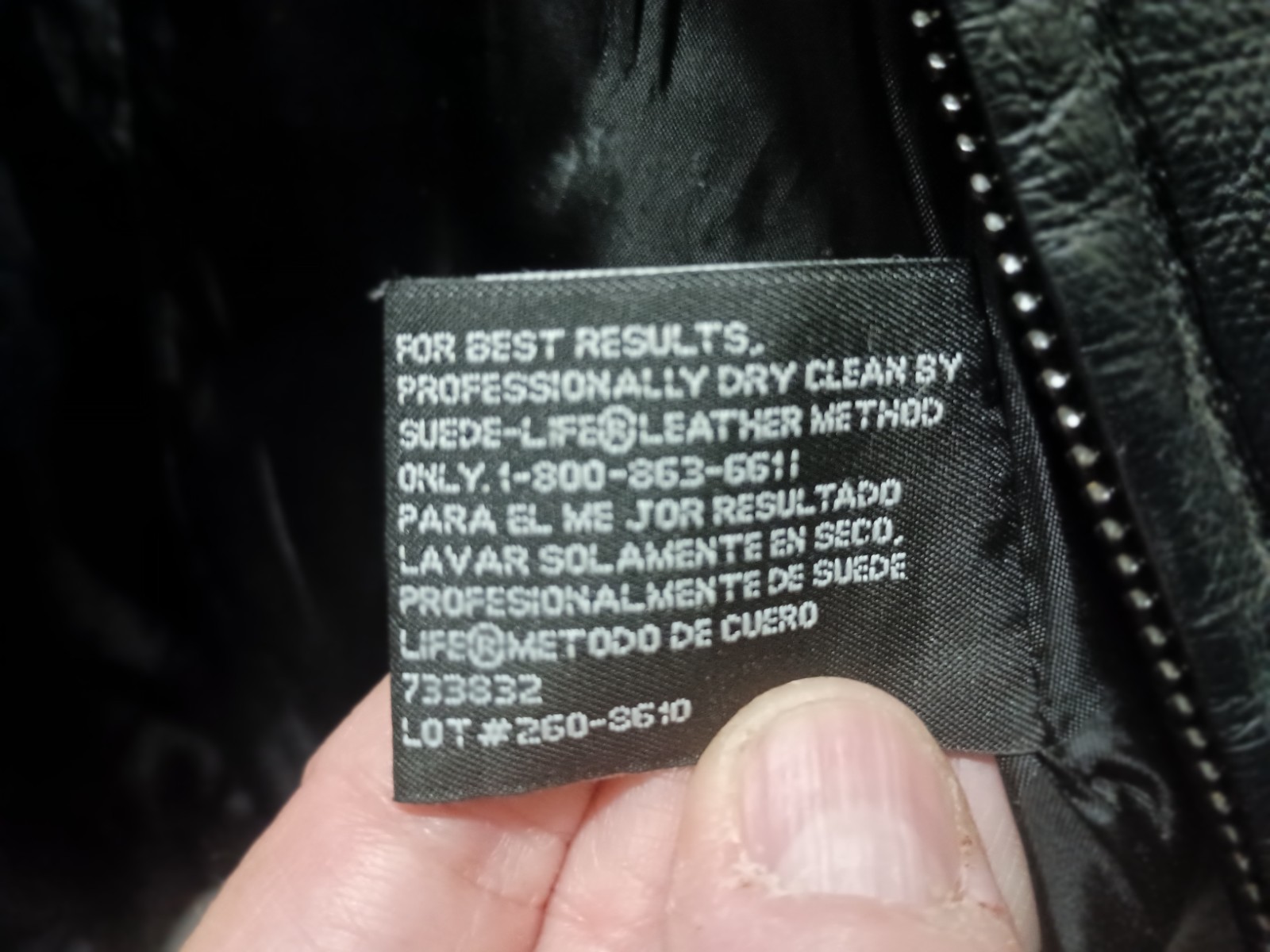 East5th Black 100% Leather Zipper Jacket – Women’s Size Large – Lined