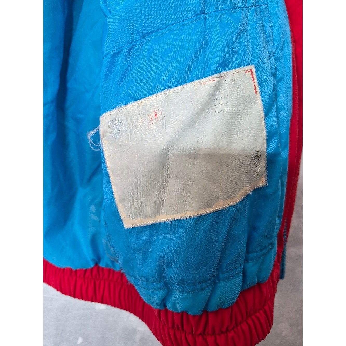 Vintage 80s Tyrolia by HEAD Colorblock Ski Jacket Blue Red Womens Small