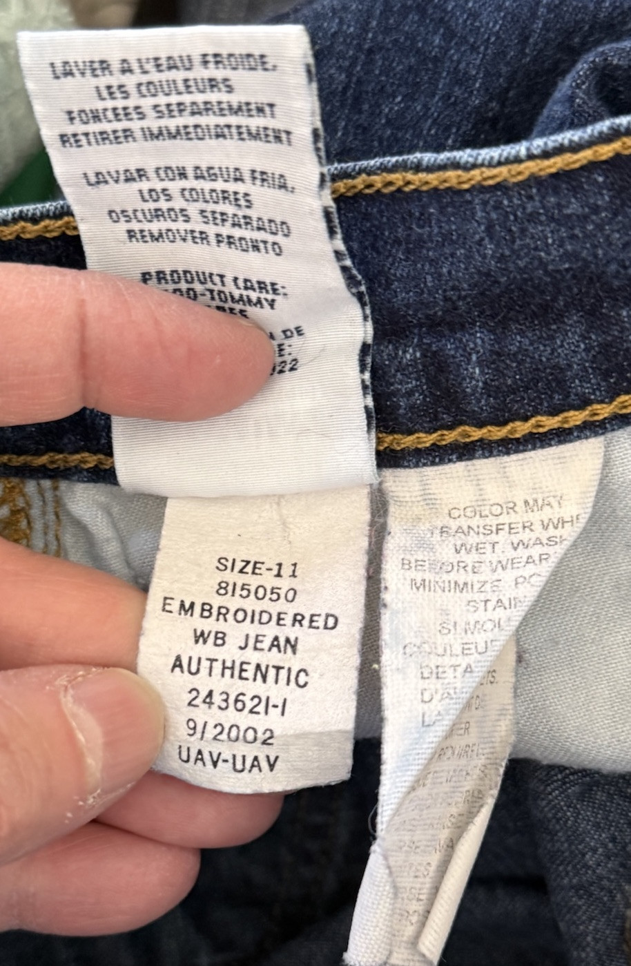 Tommy Jeans Womens Size 11/31 Jeans Vintage Logo Slight Boot 5 Pocket Classic