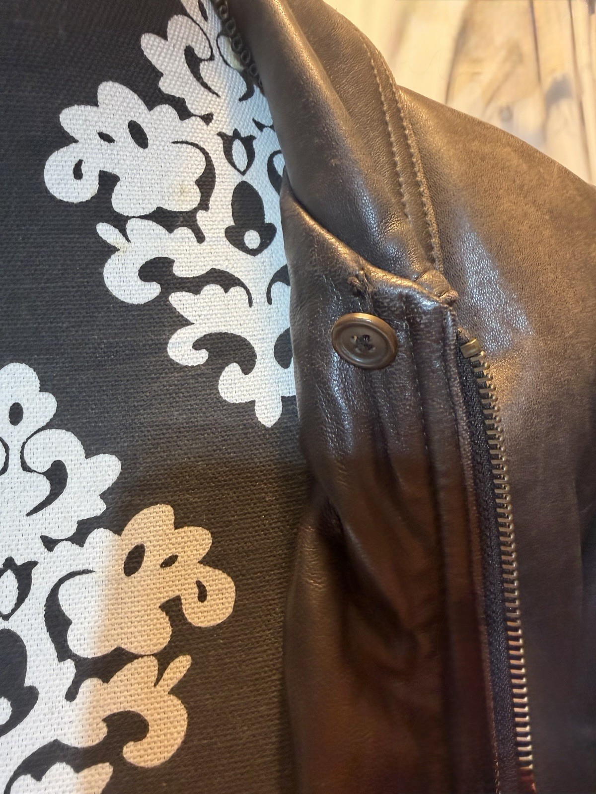 Vintage Lord & Taylor Brown Leather Jacket Size 4 90s Y2K Minimalist Indie Sleek