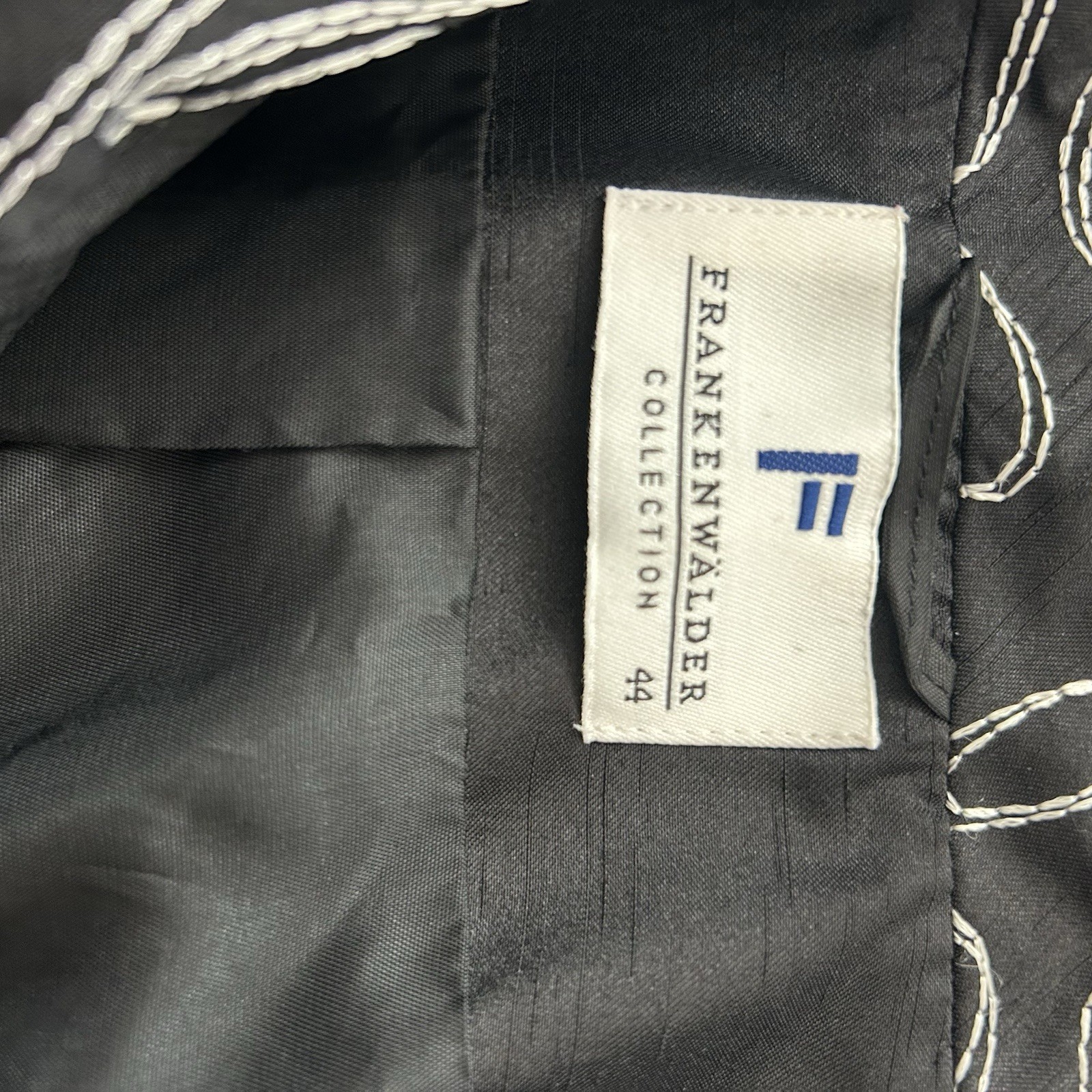 Vintage European Abstract Stitch Design Jacket Embroidered Frankennwalder