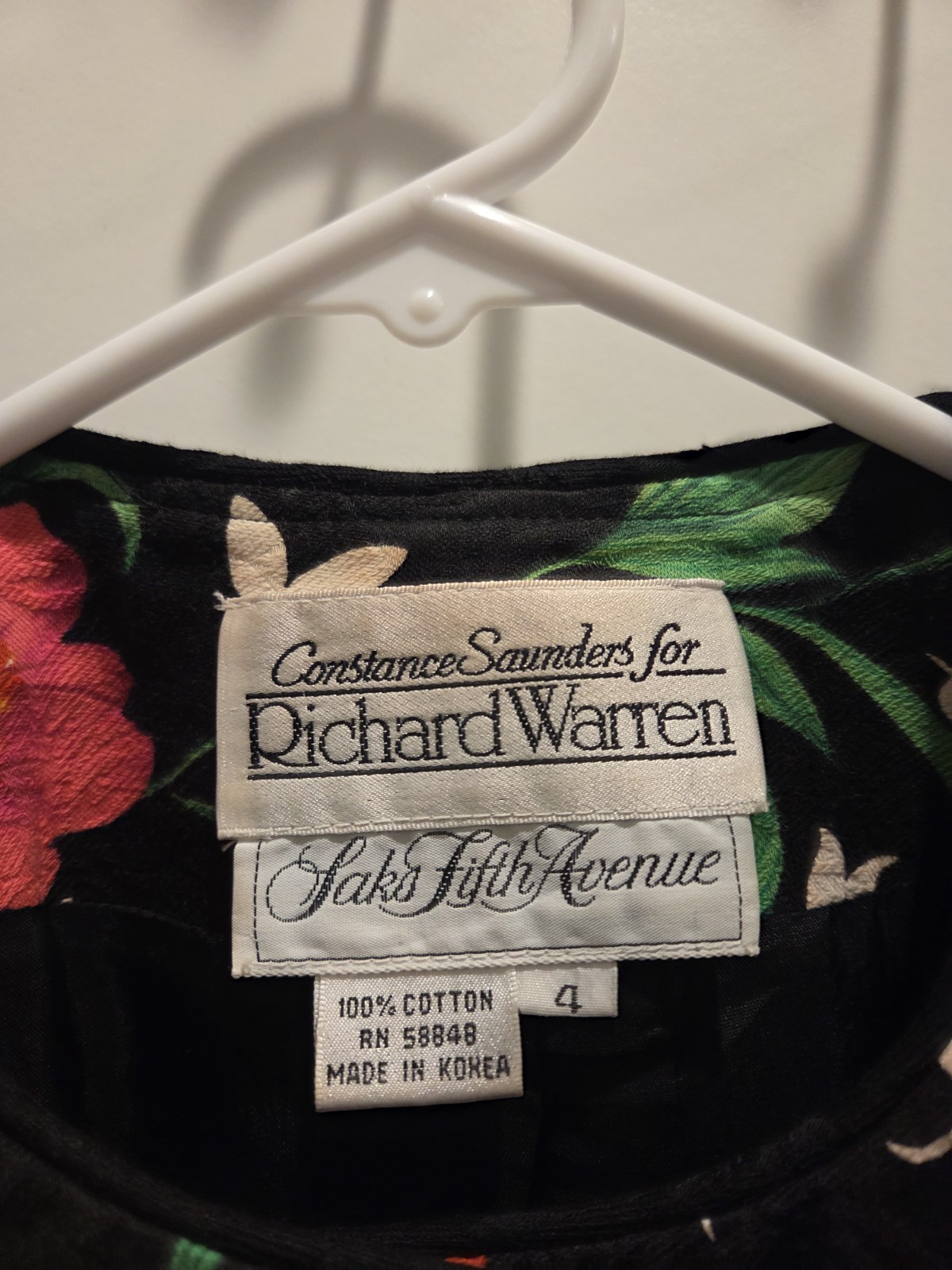 VNTG Constance Saunders For Richard Warren Saks Fifth Avenue Blazerette Size 4