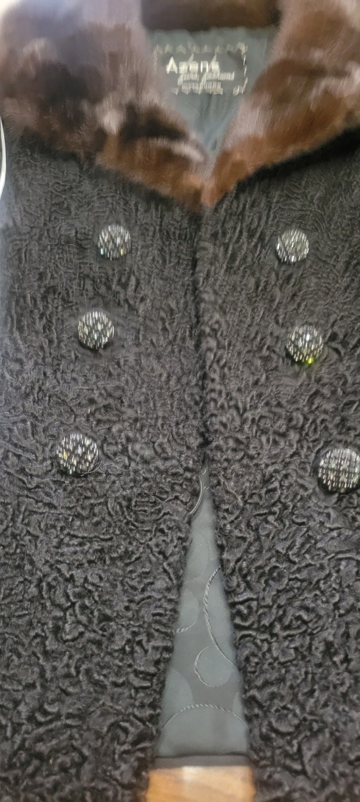 Azen Furs Of Pittsburgh Mink And Persian Lamb Vintage Custom Coat
