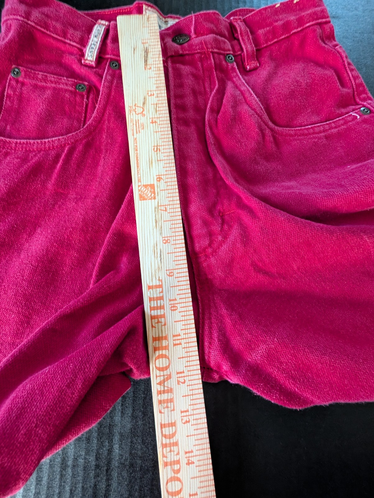 RARE Vintage 90s Denum Jeans by Panhandle Slim Red Tall Cowgirl W26 L32 USA