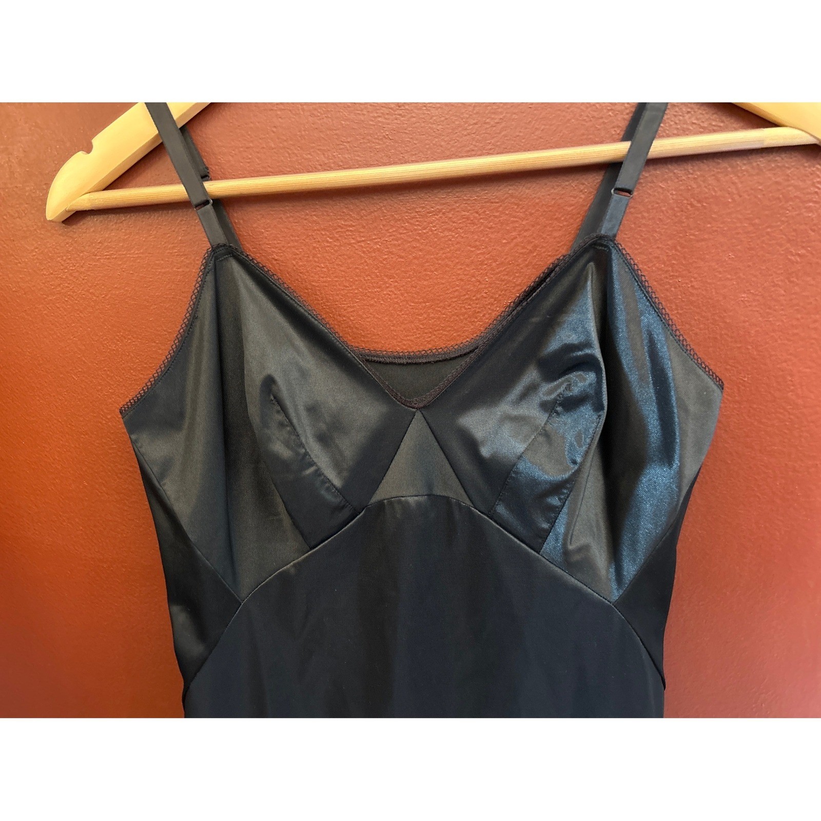 Vintage 1950,s 60,s Van Raalte Full Slip Lingerie Mid Century Modern Pinup Noir