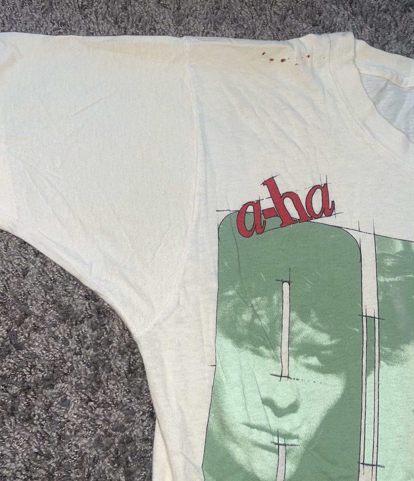 Vintage A-ha Original Concert T-Shirt – Hunting High & Low 1986-87 World Tour