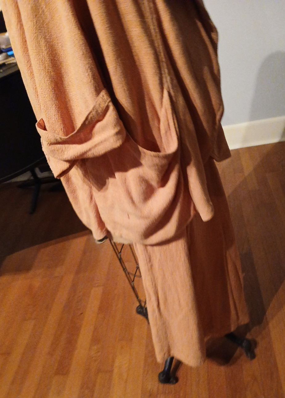 Vtg 1990s Sangam Imports Pumpkin Culotte-Skirt & Chic Jacket India S/L