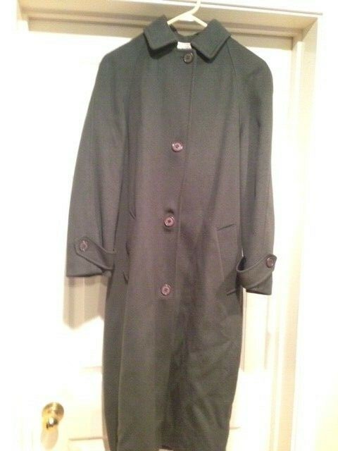 VINTAGE Cassidy Petite Women’s Coat, Green Wool Hand Tailored Coat size 12