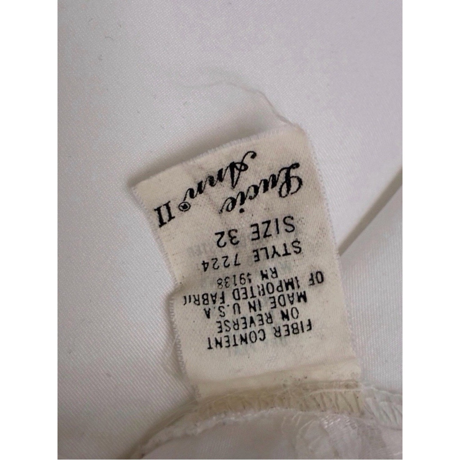 Lucie Anne II Vintage Ivory Satin Camisole with Beaded Sequin Lace Size 32 (~XS)