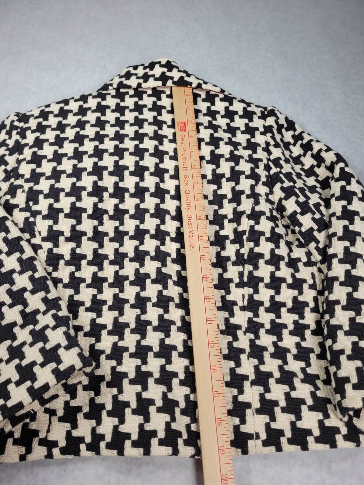 Vintage 3 Sisters Black White Pink Geometric Print Bow NICE RARE
