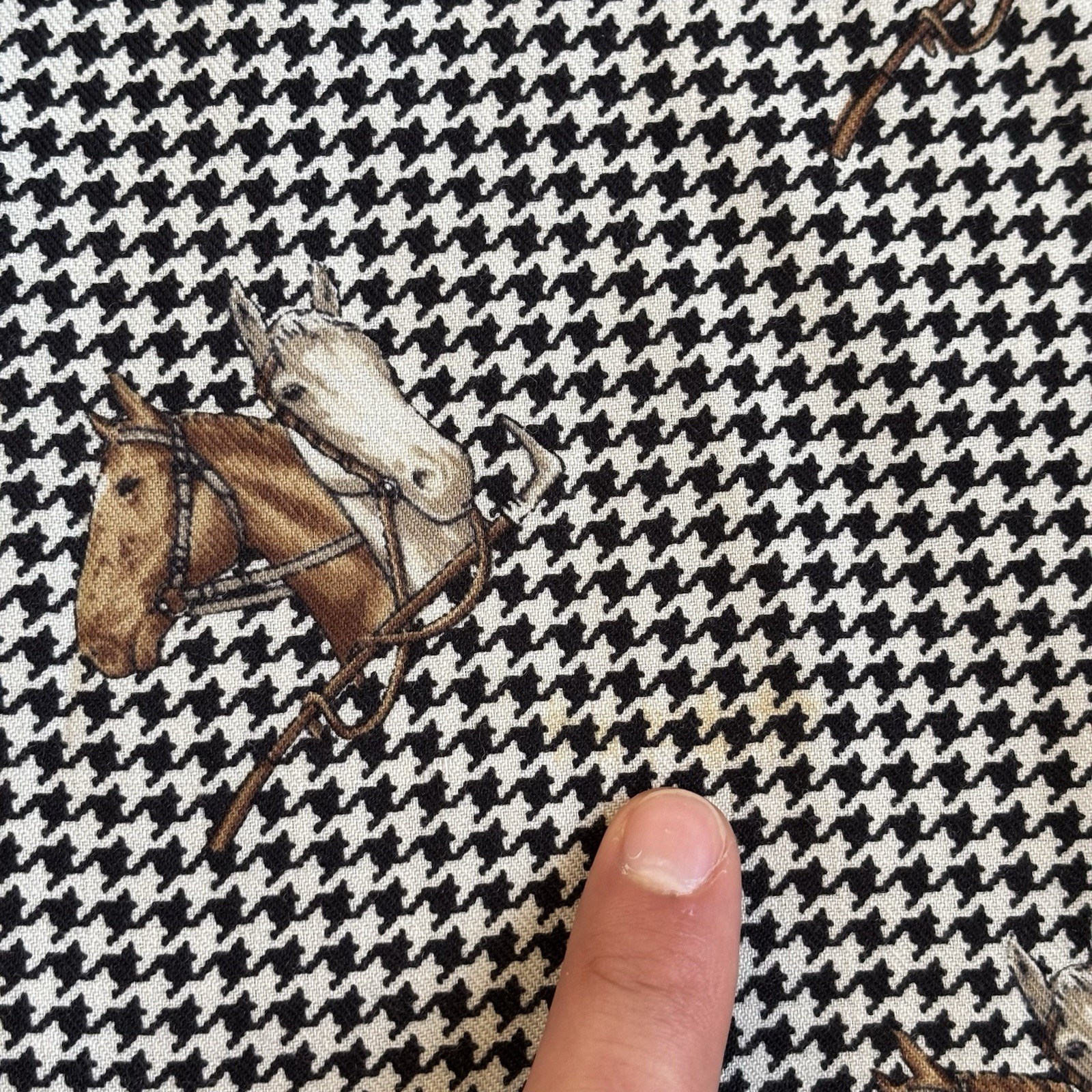 Vtg 80s-90s RALPH LAUREN EQUESTRIAN Horse Print Shirt Button Down Womens 10
