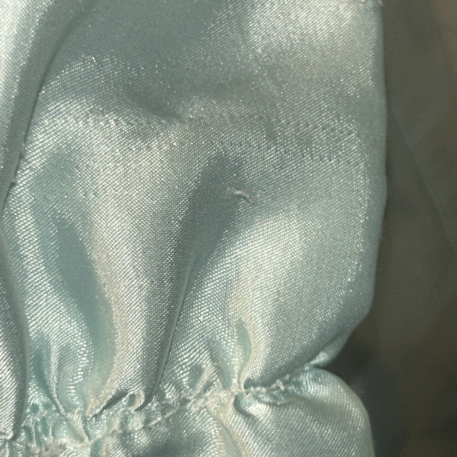Vintage Victorian Nightgown Lace Collar Cottage Core Romantic Blue