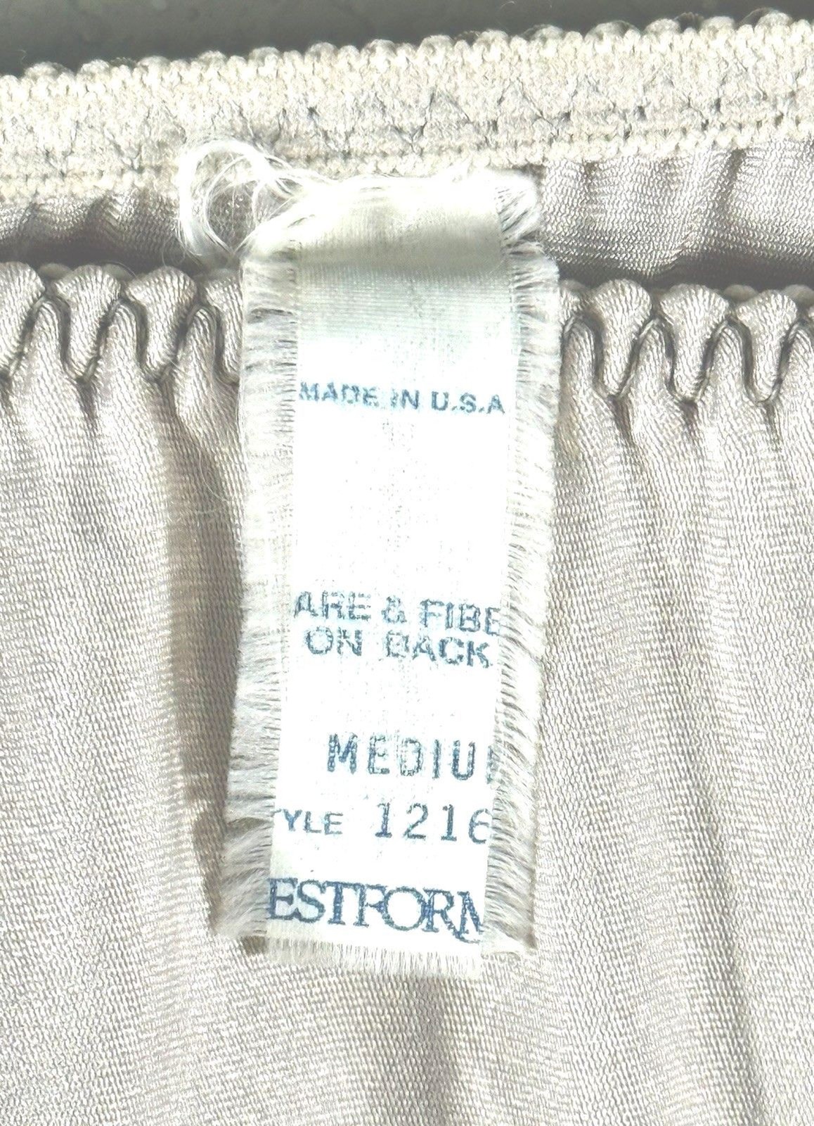 Vintage Westform Half Slip Skirt Medium Silver Gray Satin Wide Lace Sides USA