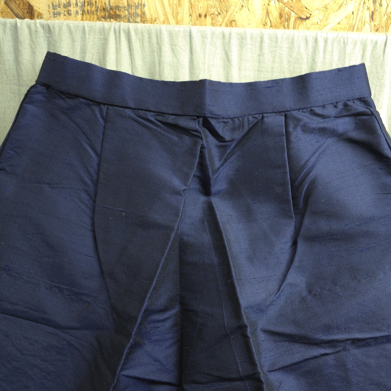 Vtg THAI SILK 3 pc Set Long Skirt, Long Sleeve Blouse, & Pants Gold, Red, & Blue