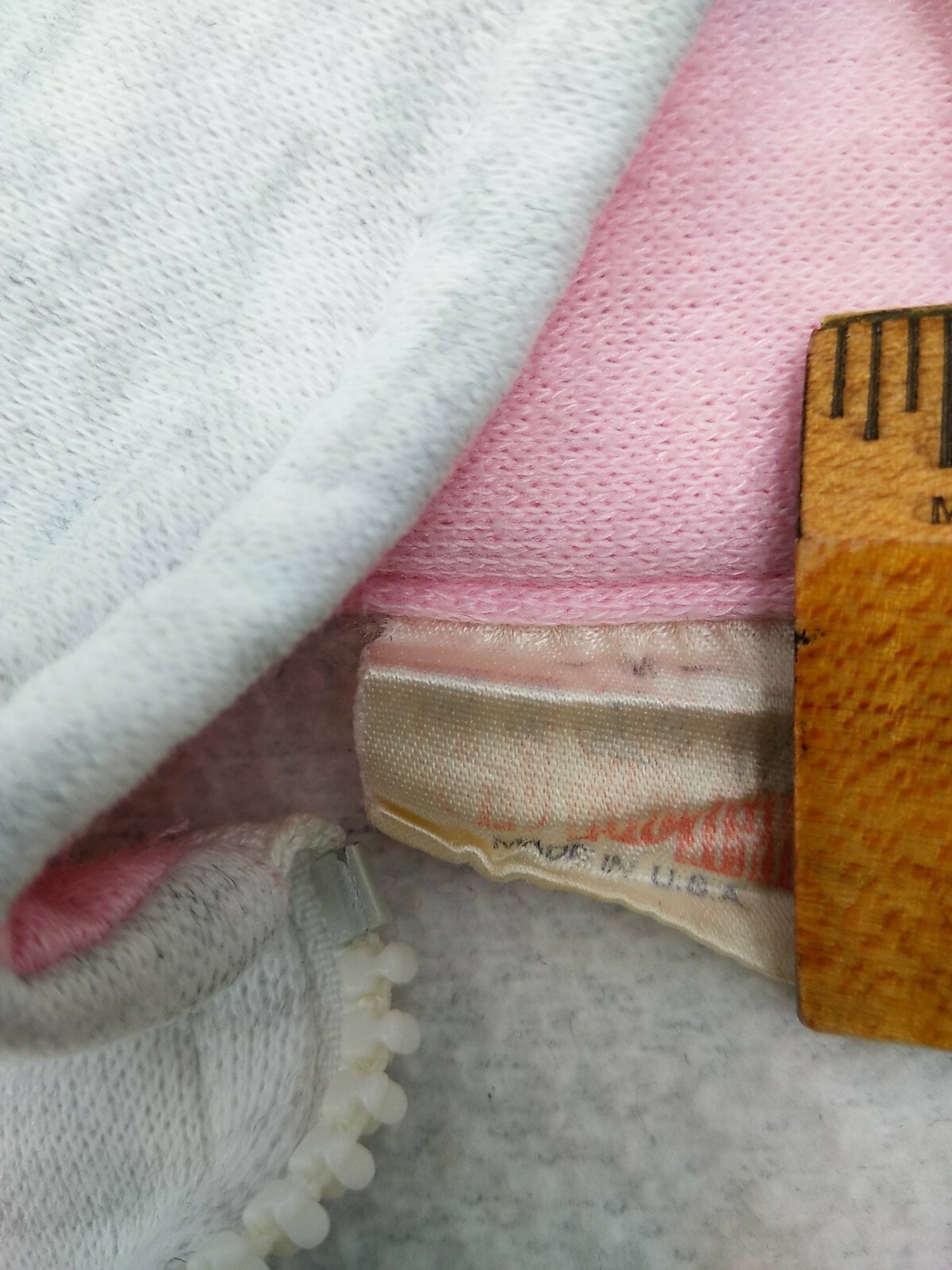 Vintage San Francisco Fisherman’s Wharf Sweatshirt – Pink & Gray Heather 1/4 Zip