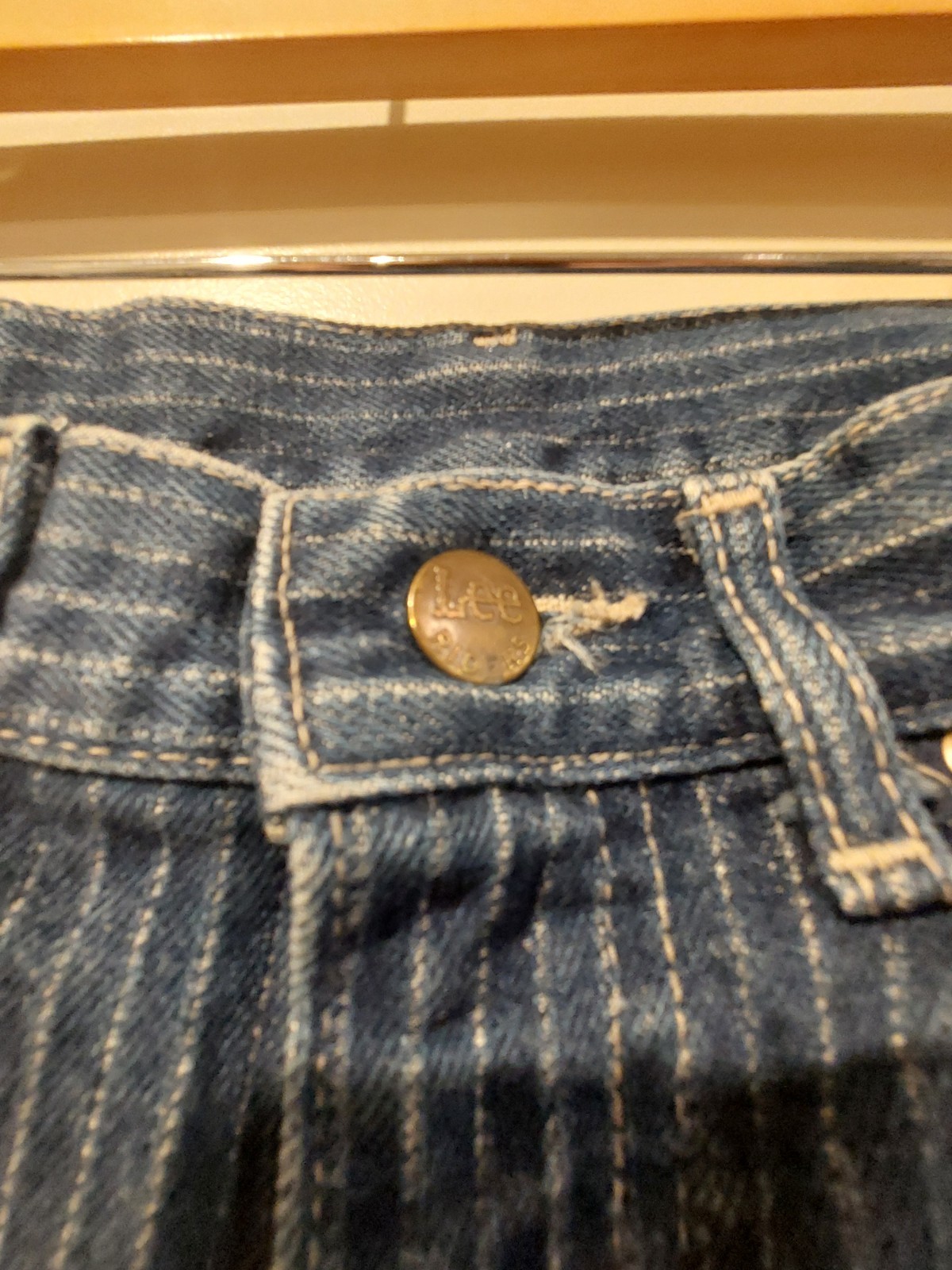 Vintage 70s 80s Riders by Lee Womens Blue Jeans – Pin Striped – Size 0-2 – Rare