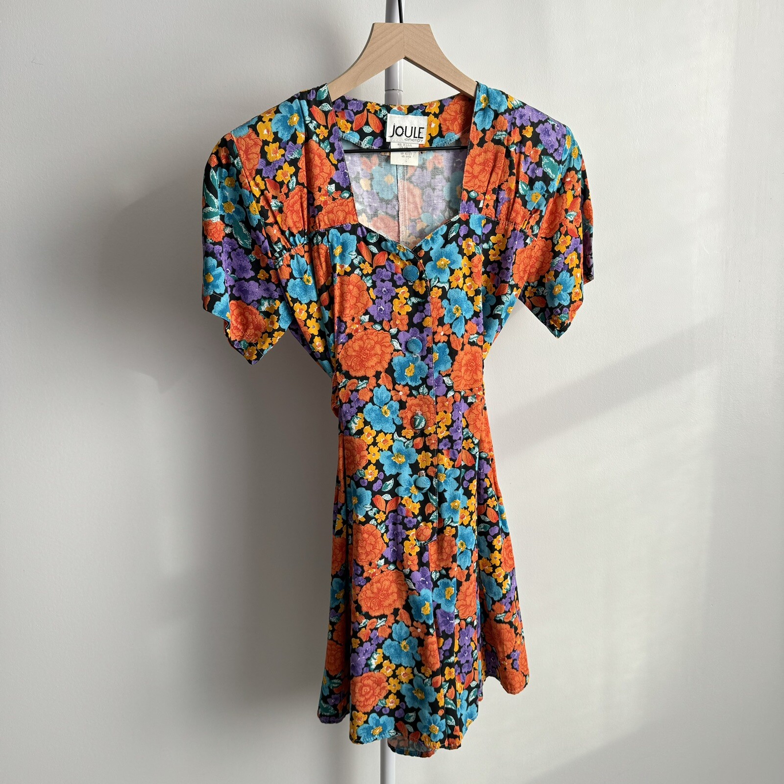 Joule Energy Vintage 80’s 90’s Playsuit Romper Floral Size S Made in USA