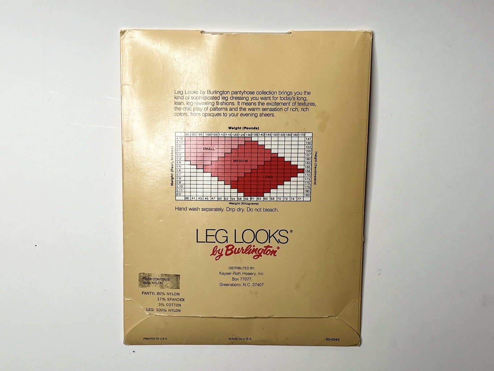 Vintage Leg Looks by Burlington 387 Cream Smoke Sandalfoot S Pantyhose